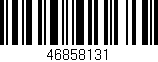 Código de barras (EAN, GTIN, SKU, ISBN): '46858131'