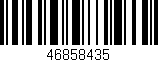 Código de barras (EAN, GTIN, SKU, ISBN): '46858435'
