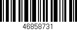 Código de barras (EAN, GTIN, SKU, ISBN): '46858731'