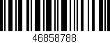 Código de barras (EAN, GTIN, SKU, ISBN): '46858788'