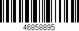 Código de barras (EAN, GTIN, SKU, ISBN): '46858895'