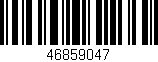 Código de barras (EAN, GTIN, SKU, ISBN): '46859047'