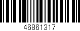Código de barras (EAN, GTIN, SKU, ISBN): '46861317'