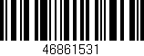 Código de barras (EAN, GTIN, SKU, ISBN): '46861531'
