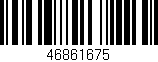 Código de barras (EAN, GTIN, SKU, ISBN): '46861675'