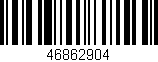 Código de barras (EAN, GTIN, SKU, ISBN): '46862904'