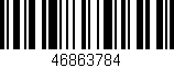 Código de barras (EAN, GTIN, SKU, ISBN): '46863784'