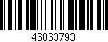 Código de barras (EAN, GTIN, SKU, ISBN): '46863793'