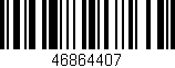 Código de barras (EAN, GTIN, SKU, ISBN): '46864407'