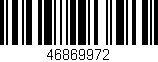 Código de barras (EAN, GTIN, SKU, ISBN): '46869972'