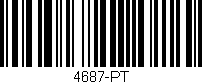 Código de barras (EAN, GTIN, SKU, ISBN): '4687-PT'