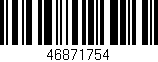 Código de barras (EAN, GTIN, SKU, ISBN): '46871754'