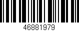 Código de barras (EAN, GTIN, SKU, ISBN): '46881979'