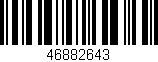 Código de barras (EAN, GTIN, SKU, ISBN): '46882643'