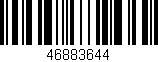 Código de barras (EAN, GTIN, SKU, ISBN): '46883644'