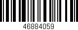 Código de barras (EAN, GTIN, SKU, ISBN): '46884059'