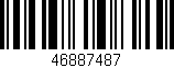 Código de barras (EAN, GTIN, SKU, ISBN): '46887487'