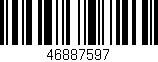 Código de barras (EAN, GTIN, SKU, ISBN): '46887597'
