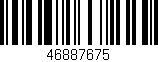Código de barras (EAN, GTIN, SKU, ISBN): '46887675'