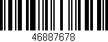 Código de barras (EAN, GTIN, SKU, ISBN): '46887678'