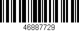 Código de barras (EAN, GTIN, SKU, ISBN): '46887729'