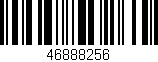 Código de barras (EAN, GTIN, SKU, ISBN): '46888256'