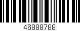 Código de barras (EAN, GTIN, SKU, ISBN): '46888788'