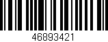 Código de barras (EAN, GTIN, SKU, ISBN): '46893421'
