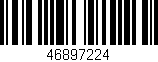 Código de barras (EAN, GTIN, SKU, ISBN): '46897224'