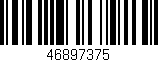 Código de barras (EAN, GTIN, SKU, ISBN): '46897375'