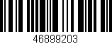 Código de barras (EAN, GTIN, SKU, ISBN): '46899203'