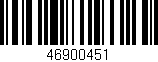 Código de barras (EAN, GTIN, SKU, ISBN): '46900451'