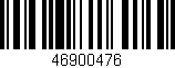 Código de barras (EAN, GTIN, SKU, ISBN): '46900476'
