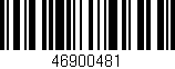 Código de barras (EAN, GTIN, SKU, ISBN): '46900481'
