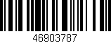 Código de barras (EAN, GTIN, SKU, ISBN): '46903787'