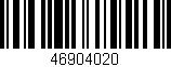 Código de barras (EAN, GTIN, SKU, ISBN): '46904020'