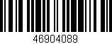 Código de barras (EAN, GTIN, SKU, ISBN): '46904089'