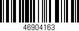 Código de barras (EAN, GTIN, SKU, ISBN): '46904163'