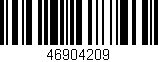 Código de barras (EAN, GTIN, SKU, ISBN): '46904209'