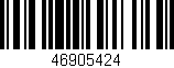 Código de barras (EAN, GTIN, SKU, ISBN): '46905424'