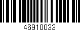 Código de barras (EAN, GTIN, SKU, ISBN): '46910033'