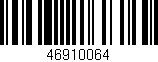 Código de barras (EAN, GTIN, SKU, ISBN): '46910064'