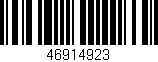 Código de barras (EAN, GTIN, SKU, ISBN): '46914923'