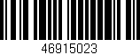 Código de barras (EAN, GTIN, SKU, ISBN): '46915023'