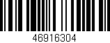 Código de barras (EAN, GTIN, SKU, ISBN): '46916304'