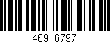 Código de barras (EAN, GTIN, SKU, ISBN): '46916797'