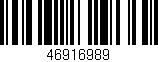 Código de barras (EAN, GTIN, SKU, ISBN): '46916989'