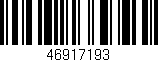 Código de barras (EAN, GTIN, SKU, ISBN): '46917193'