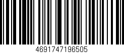Código de barras (EAN, GTIN, SKU, ISBN): '4691747196505'