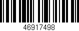 Código de barras (EAN, GTIN, SKU, ISBN): '46917498'